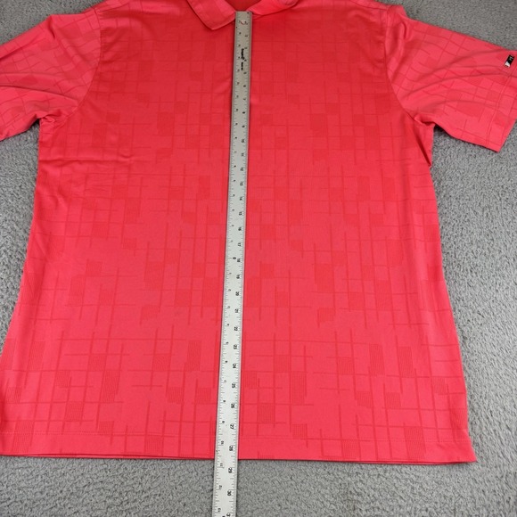Nike Tiger Woods Polo Shirt Y2k Red/pink Design Mens Size Xl Dri Fit - Picture 6 of 11